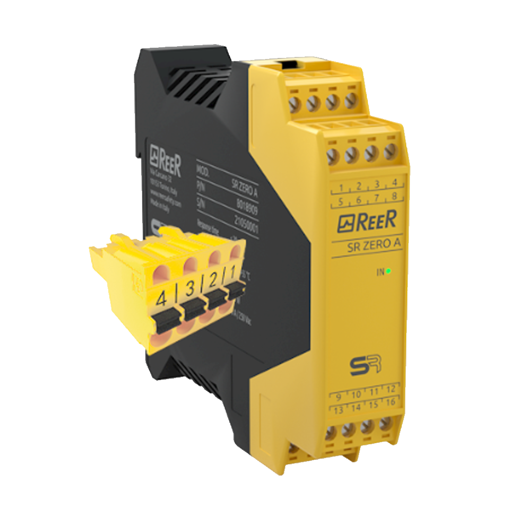 1330806 REER INTERFACE FOR DEVICES WITH INTEGRATED EDM, WITH NC CONTACT, CLAMP TERMINAL BLOCKS(SR ZERO C)