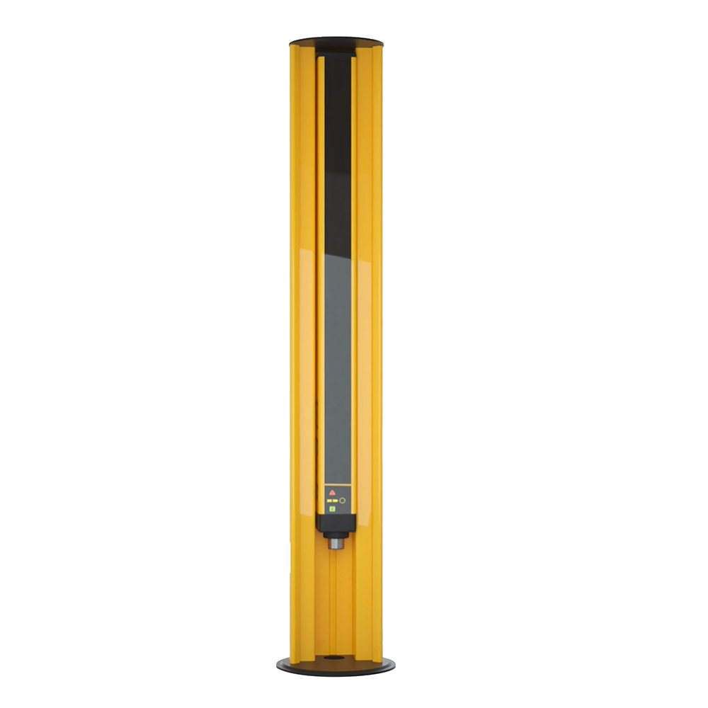 1200526 REER FLOOR MOUNT COLUMN, 80X80MM, H=1800MM, ANODISED ALUM, STAINLESS STEEL ACCESS(FMC-B18 1800 SS)