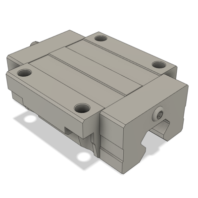 LSH15BK-F2N-N-D-M4 AIRTAC PROFILE RAIL BEARING<br>LSH 15MM SERIES, NORMAL ACCURACY WITH NO PRELOAD (D) STANDARD, BOTTOM MOUNTING FLANGE - NORMAL BODY