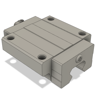LSH25BK-F1N-N-D-M6 AIRTAC PROFILE RAIL BEARING<br>LSH 25MM SERIES, NORMAL ACCURACY WITH NO PRELOAD (D) STANDARD, TOP MOUNTING FLANGE - NORMAL BODY