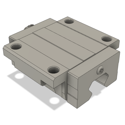 LSH30BK-F2N-N-D-M6 AIRTAC PROFILE RAIL BEARING<br>LSH 30MM SERIES, NORMAL ACCURACY WITH NO PRELOAD (D) STANDARD, BOTTOM MOUNTING FLANGE - NORMAL BODY
