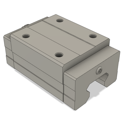 LSH35BK-HN-H-B-M6 AIRTAC PROFILE RAIL BEARING<br>LSH 35MM SERIES, HIGH ACCURACY WITH LIGHT PRELOAD (B), SQUARE MOUNT - NORMAL BODY