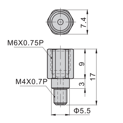 AIRTAC LINEAR RAIL PARTS&lt;br&gt;BEARING GREASE STRAIGHT NIPPLE M4 TO M6, FOR BEARING SERIES 15