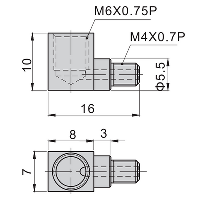 AIRTAC LINEAR RAIL PARTS&lt;br&gt;BEARING GREASE ELBOW NIPPLE M4 TO M6, FOR BEARING SERIES 15