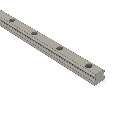 AIRTAC LOW PROFILE RAIL&lt;br&gt;LSD 15MM SERIES, HIGH ACCURACY, 20MM END TO FIRST HOLE, CUT TO LENGTH IN (M) **EX. QTY: 1.240= 1240MM**