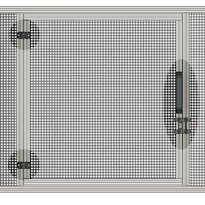 SM MESH LATCHING DOOR MODULAR SOLUTION SMALL MESH SWING DOOR WITH LATCHING HANDLE