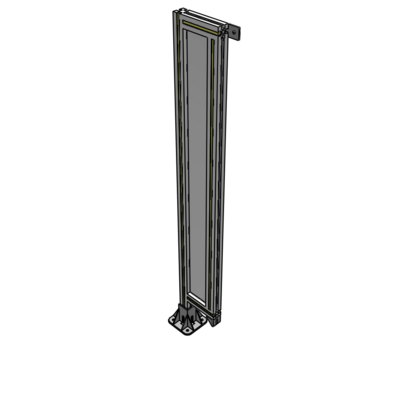 A1-1400-0200-0150-TYPFA GUARDING PANEL 1400MM TALL X 200MM WIDE 1/4'' POLYCARBONATE