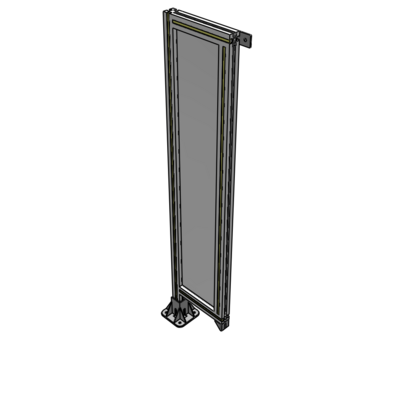 A1-1400-0300-0150-TYPFK GUARDING PANEL 1400MM TALL X 300MM WIDE 1/4'' POLYCARBONATE