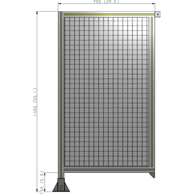 A1-1400-0750-0150-TYMFA GUARDING PANEL 1400MM TALL X 750MM WIDE 1'' MESH