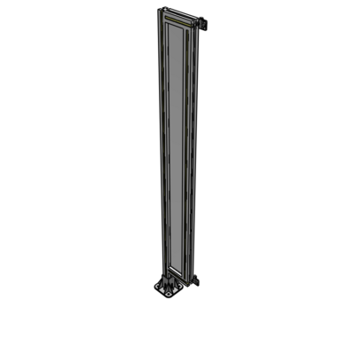 A1-1700-0200-0150-HYPFA GUARDING PANEL 1700MM TALL X 200MM WIDE 1/4'' POLYCARBONATE