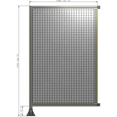 A1-1700-1050-0150-HYMFK GUARDING PANEL 1700MM TALL X 1050MM WIDE 1'' MESH