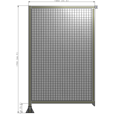 A1-1700-1050-0150-TYMFA GUARDING PANEL 1700MM TALL X 1050MM WIDE 1'' MESH