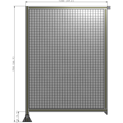 A1-1700-1200-0150-TYMFK GUARDING PANEL 1700MM TALL X 1200MM WIDE 1'' MESH