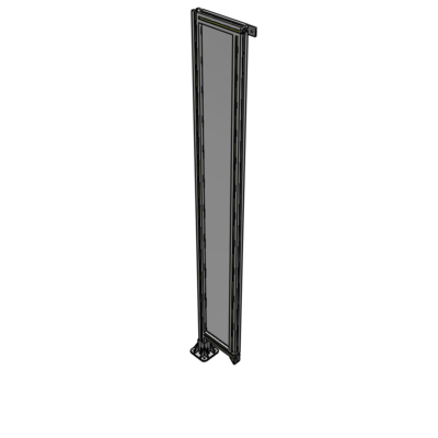 A1-2135-0300-0150-TYPFK GUARDING PANEL 2135MM TALL X 300MM WIDE 1/4'' POLYCARBONATE