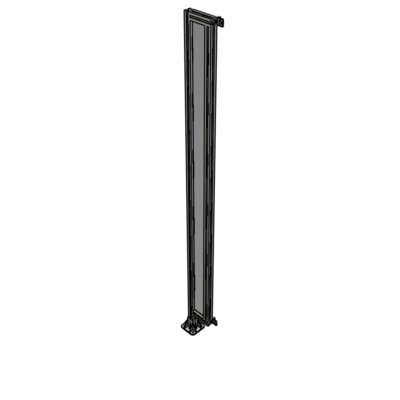 A1-2400-0200-0150-HYPFK GUARDING PANEL 2400MM TALL X 200MM WIDE 1/4'' POLYCARBONATE