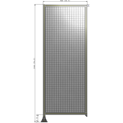 A1-2400-0900-0150-TYMFK GUARDING PANEL 2400MM TALL X 900MM WIDE 1'' MESH