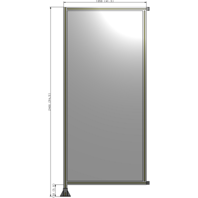 A1-2400-1050-0150-HYPFK GUARDING PANEL 2400MM TALL X 1050MM WIDE 1/4'' POLYCARBONATE