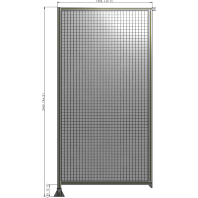 A1-2400-1200-0150-TYMFA GUARDING PANEL 2400MM TALL X 1200MM WIDE 1'' MESH
