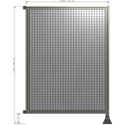 A2-1700-1200-0150-HYMFK GUARDING PANEL 1700MM TALL X 1200MM WIDE 1'' MESH