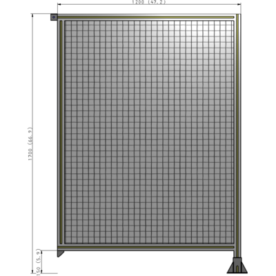 A2-1700-1200-0150-TYMFK GUARDING PANEL 1700MM TALL X 1200MM WIDE 1'' MESH