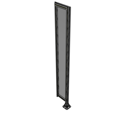 A2-2135-0300-0150-TYPFK GUARDING PANEL 2135MM TALL X 300MM WIDE 1/4'' POLYCARBONATE