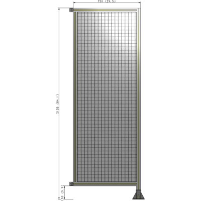 A2-2135-0750-0150-HYMFK GUARDING PANEL 2135MM TALL X 750MM WIDE 1'' MESH