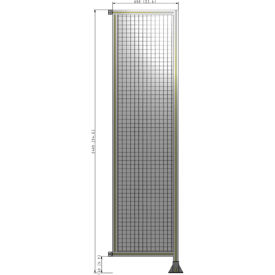 A2-2400-0600-0150-HYMFA GUARDING PANEL 2400MM TALL X 600MM WIDE 1'' MESH