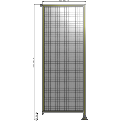 A2-2400-0900-0150-TYMFK GUARDING PANEL 2400MM TALL X 900MM WIDE 1'' MESH