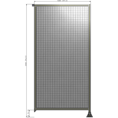 A2-2400-1200-0150-TYMFK GUARDING PANEL 2400MM TALL X 1200MM WIDE 1'' MESH