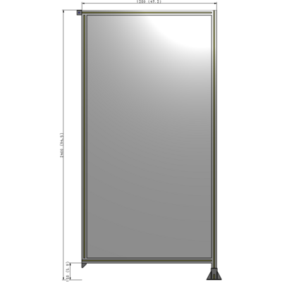 A2-2400-1200-0150-TYPFA GUARDING PANEL 2400MM TALL X 1200MM WIDE 1/4'' POLYCARBONATE