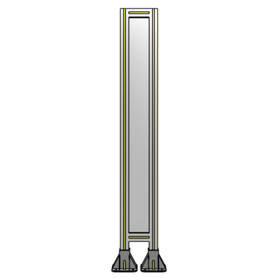 GUARDING PANEL 1400MM TALL X 200MM WIDE 1/4&#39;&#39; POLYCARBONATE