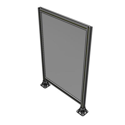 A3-1400-0900-0150-ZYPFA GUARDING PANEL 1400MM TALL X 900MM WIDE 1/4'' POLYCARBONATE