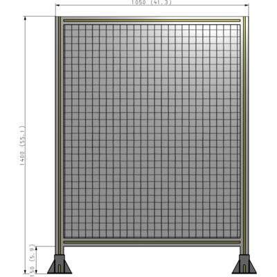A3-1400-1050-0150-ZYMFK GUARDING PANEL 1400MM TALL X 1050MM WIDE 1'' MESH