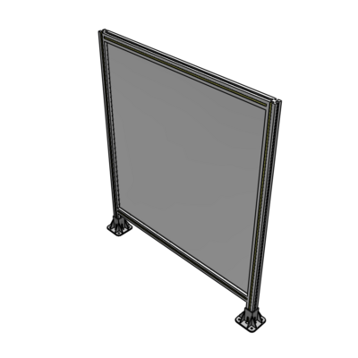 A3-1400-1200-0150-ZYPFA GUARDING PANEL 1400MM TALL X 1200MM WIDE 1/4'' POLYCARBONATE