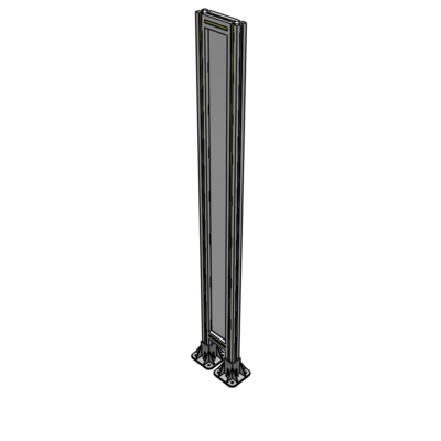 A3-1700-0200-0150-ZYPFA GUARDING PANEL 1700MM TALL X 200MM WIDE 1/4'' POLYCARBONATE