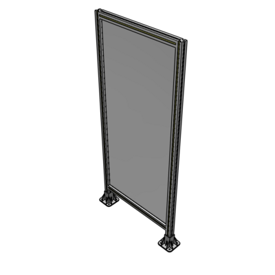 A3-1700-0750-0150-ZYPFA GUARDING PANEL 1700MM TALL X 750MM WIDE 1/4'' POLYCARBONATE