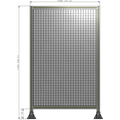 A3-1700-1050-0150-ZYMFK GUARDING PANEL 1700MM TALL X 1050MM WIDE 1'' MESH