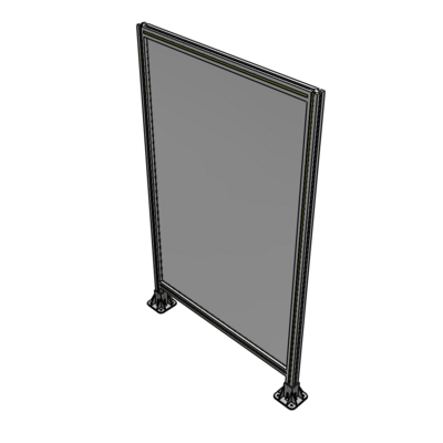 A3-1700-1050-0150-ZYPFA GUARDING PANEL 1700MM TALL X 1050MM WIDE 1/4'' POLYCARBONATE