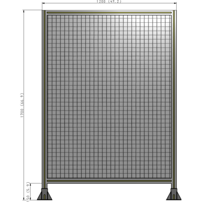 A3-1700-1200-0150-ZYMFK GUARDING PANEL 1700MM TALL X 1200MM WIDE 1'' MESH