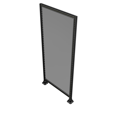 A3-2400-1050-0150-ZYPFA GUARDING PANEL 2400MM TALL X 1050MM WIDE 1/4'' POLYCARBONATE