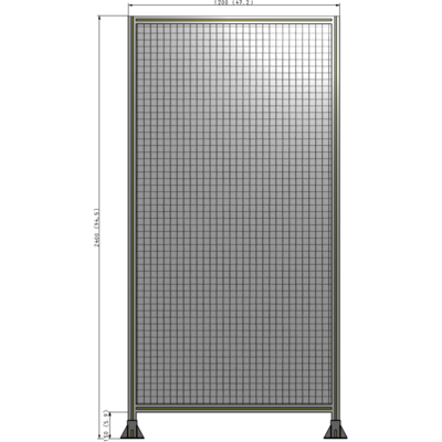 A3-2400-1200-0150-ZYMFA GUARDING PANEL 2400MM TALL X 1200MM WIDE 1'' MESH