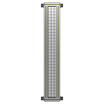 GUARDING PANEL 1400MM TALL X 200MM WIDE 1&#39;&#39; MESH