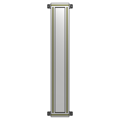 GUARDING PANEL 1400MM TALL X 200MM WIDE 1/4&#39;&#39; POLYCARBONATE