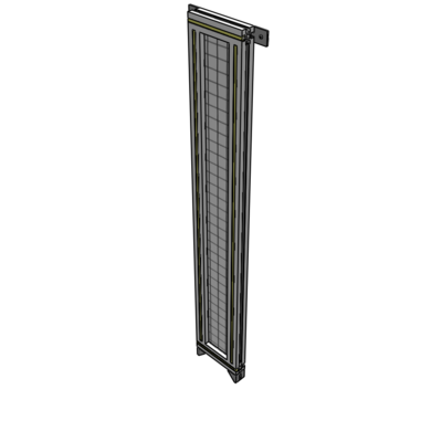 A4-1400-0200-0150-TYMZA GUARDING PANEL 1400MM TALL X 200MM WIDE 1'' MESH