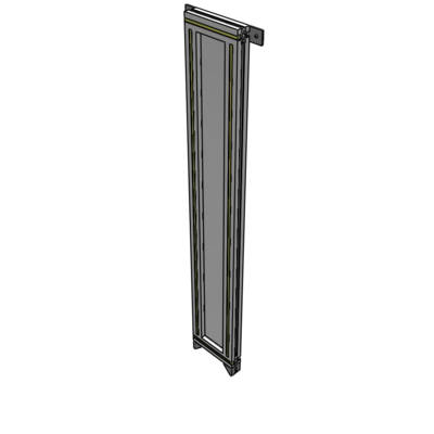 A4-1400-0200-0150-TYPZA GUARDING PANEL 1400MM TALL X 200MM WIDE 1/4'' POLYCARBONATE