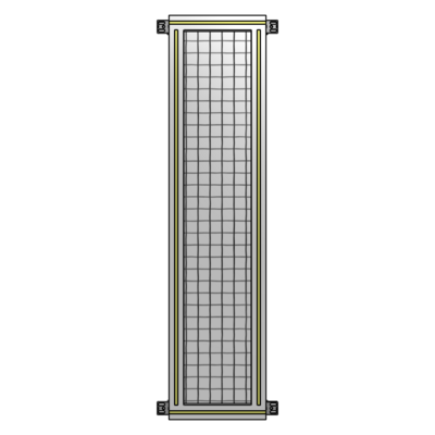 GUARDING PANEL 1400MM TALL X 300MM WIDE 1&#39;&#39; MESH