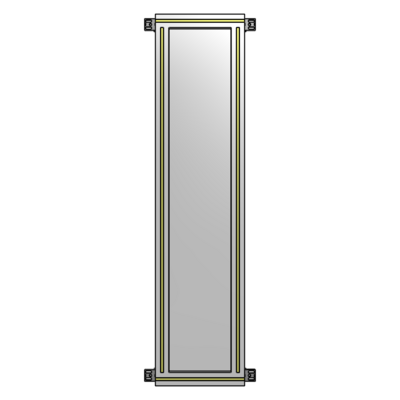 GUARDING PANEL 1400MM TALL X 300MM WIDE 1/4&#39;&#39; POLYCARBONATE