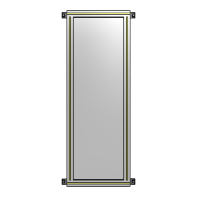 GUARDING PANEL 1400MM TALL X 450MM WIDE 1/4&#39;&#39; POLYCARBONATE
