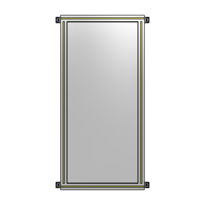 GUARDING PANEL 1400MM TALL X 600MM WIDE 1/4&#39;&#39; POLYCARBONATE