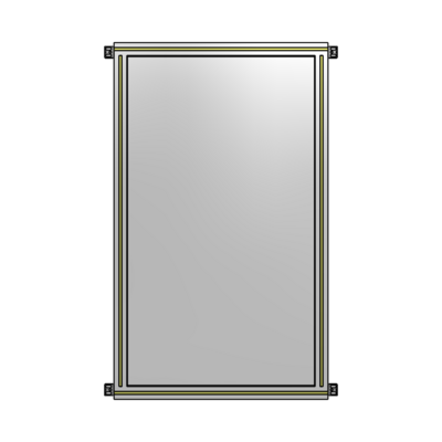 GUARDING PANEL 1400MM TALL X 750MM WIDE 1/4&#39;&#39; POLYCARBONATE